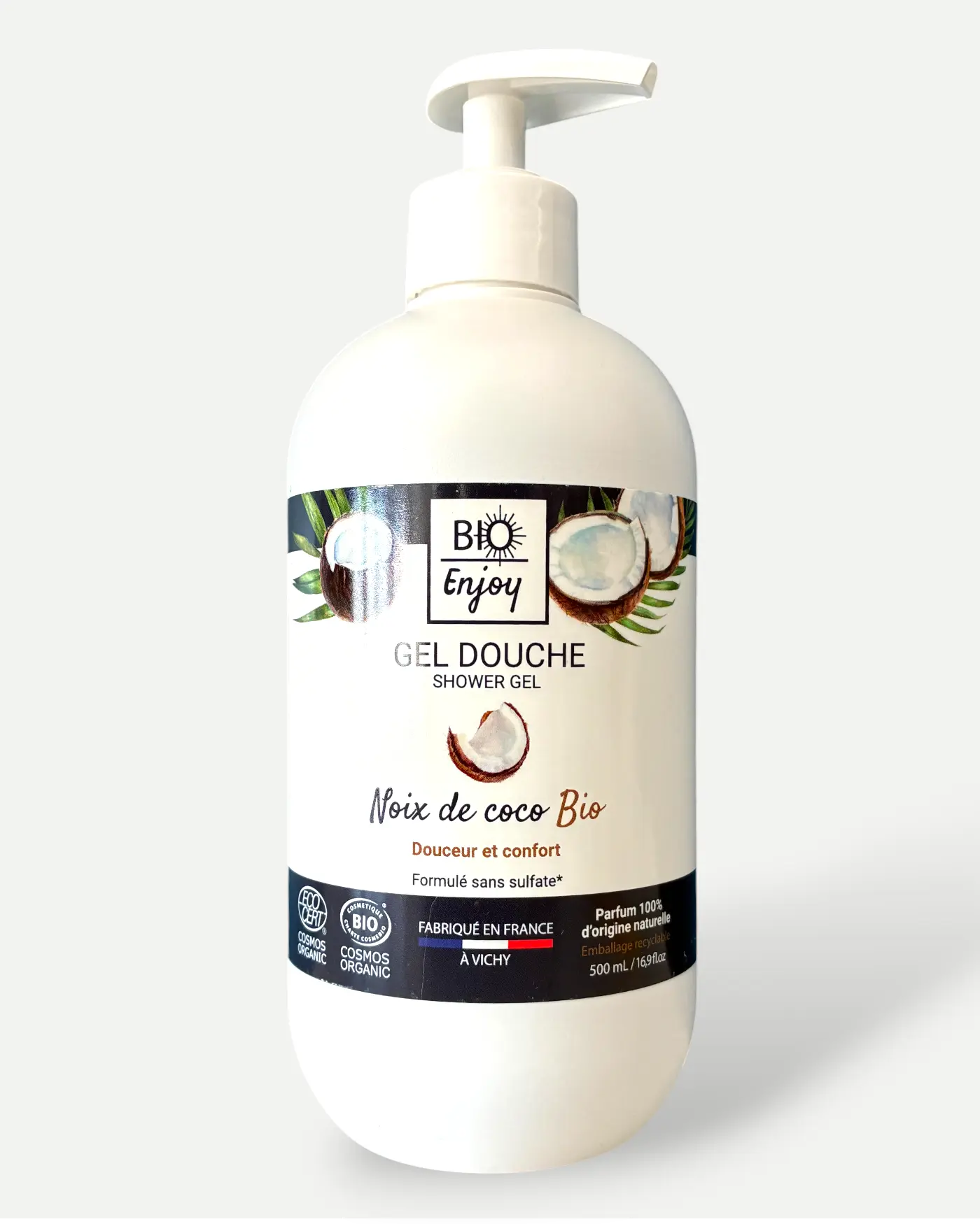 Gel douche Noix de coco BIO 500mL - Bio Enjoy