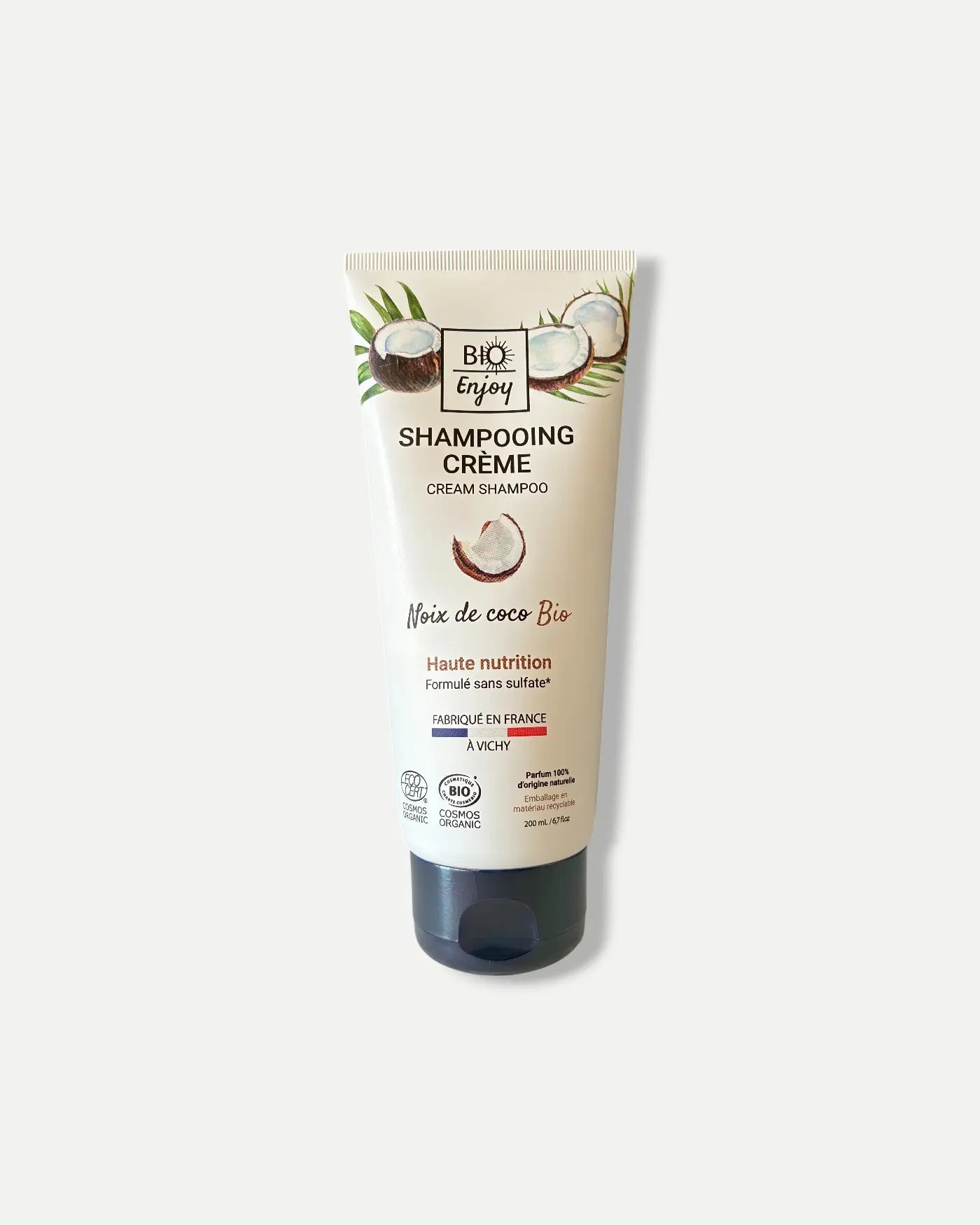 Shampooing crème Noix de coco BIO 200mL - Bio EnjoyShampooing crème Noix de coco BIO 200mL - Bio Enjoy