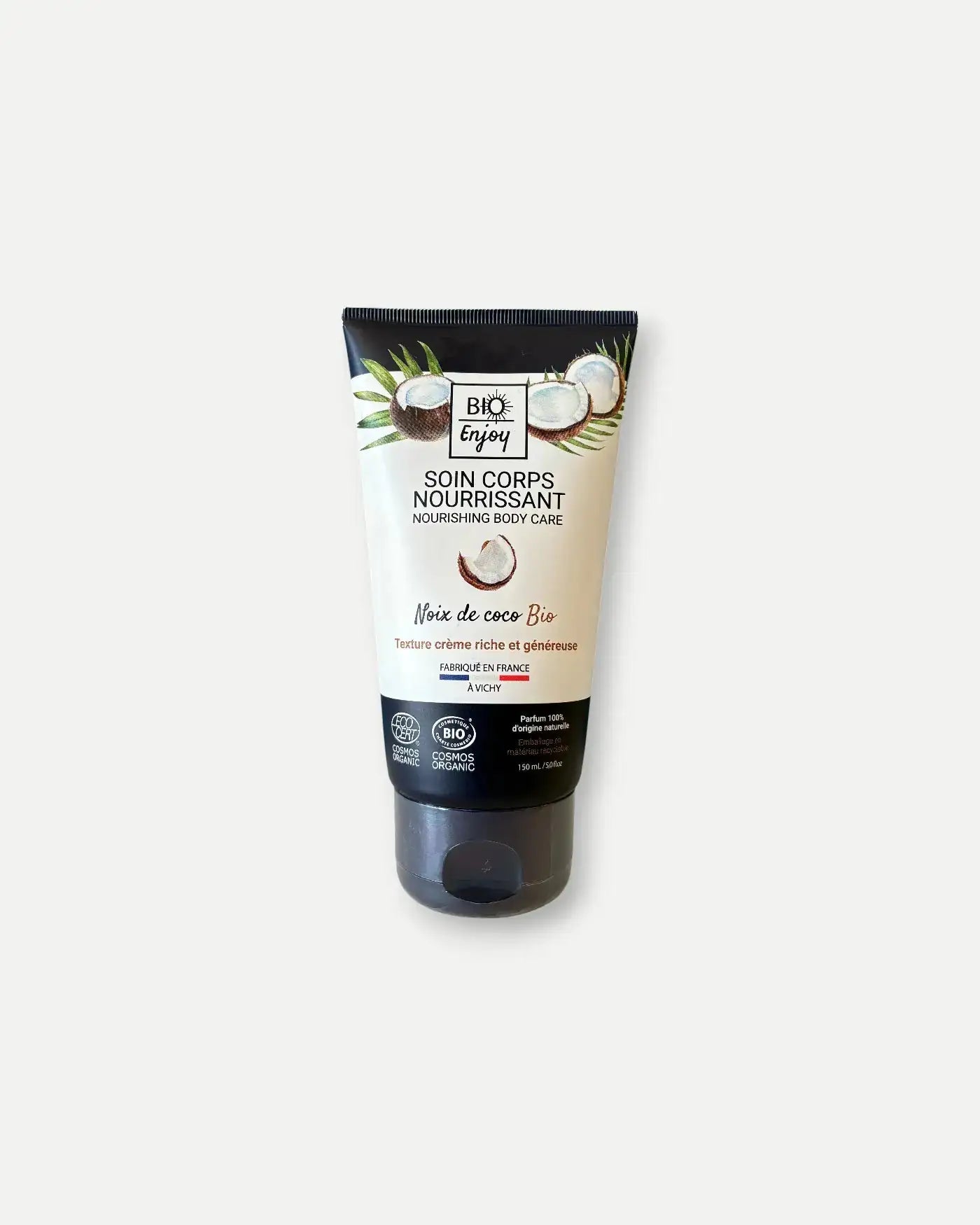 Soin corps nourrissant Noix de coco BIO 150mL - Bio EnjoySoin corps nourrissant Noix de coco BIO 150mL - Bio Enjoy